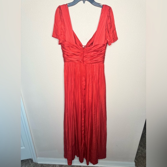 NWT J.Crew Collection flutter-sleeve maxi dress in luster georgette size 4 - Picture 7 of 8